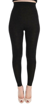 Dolce & Gabbana Gray Cashmere Stretch Tights -   -  Dolce & Gabbana.